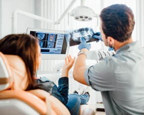 top dentist in NJ explaining x-rays