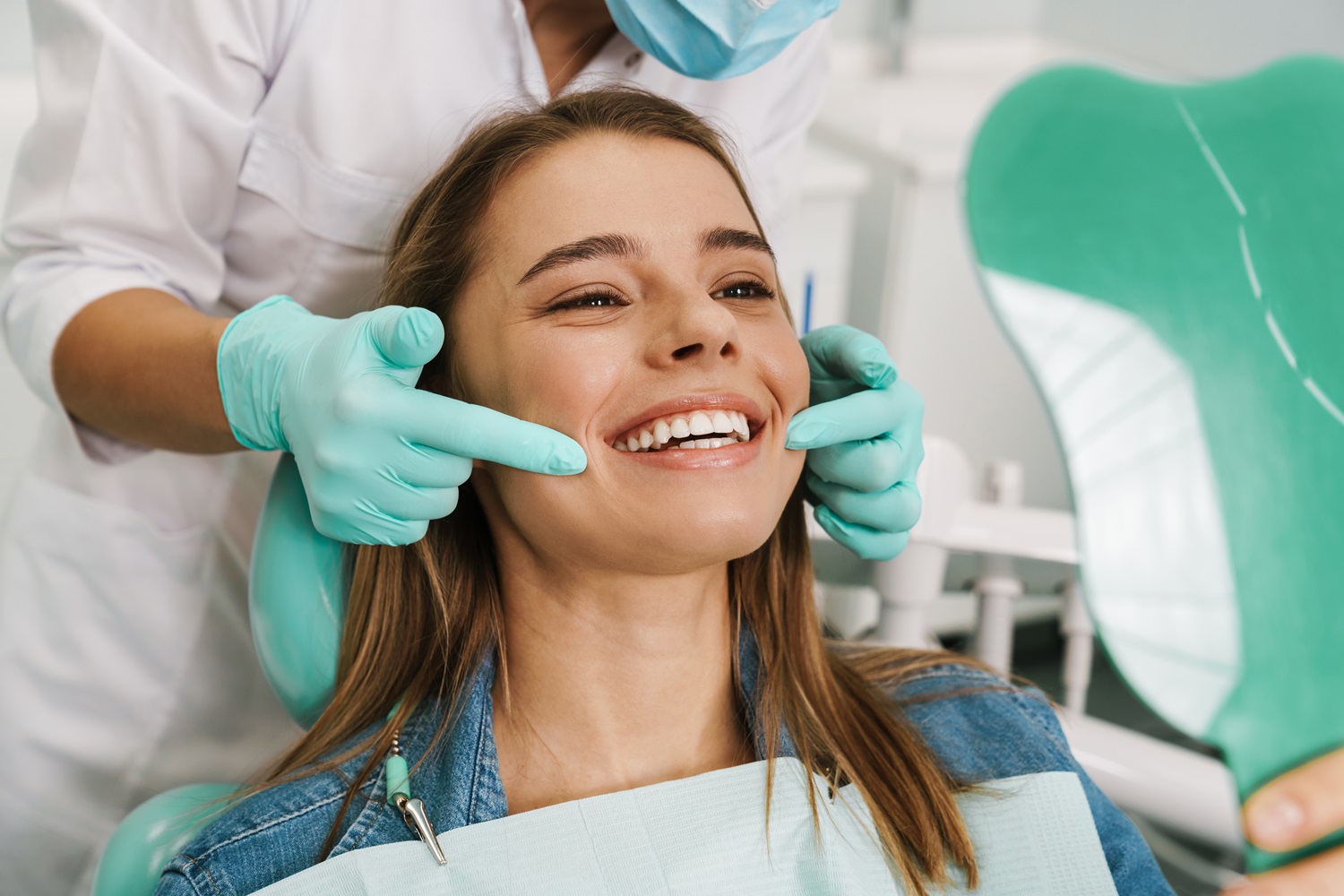 smiling with the best dentist in NJ